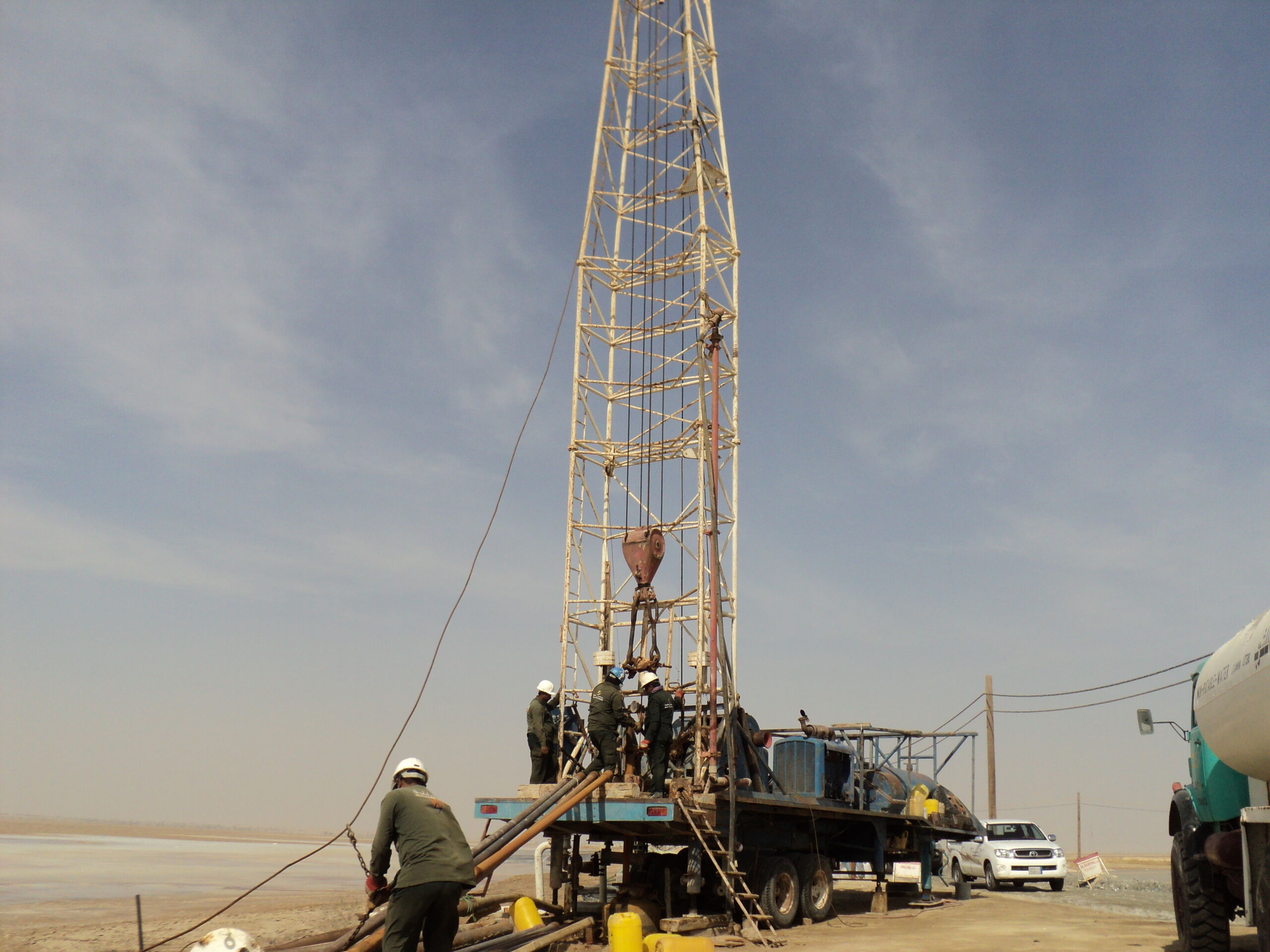 Deep water well drilling for Halliburton in Dammam