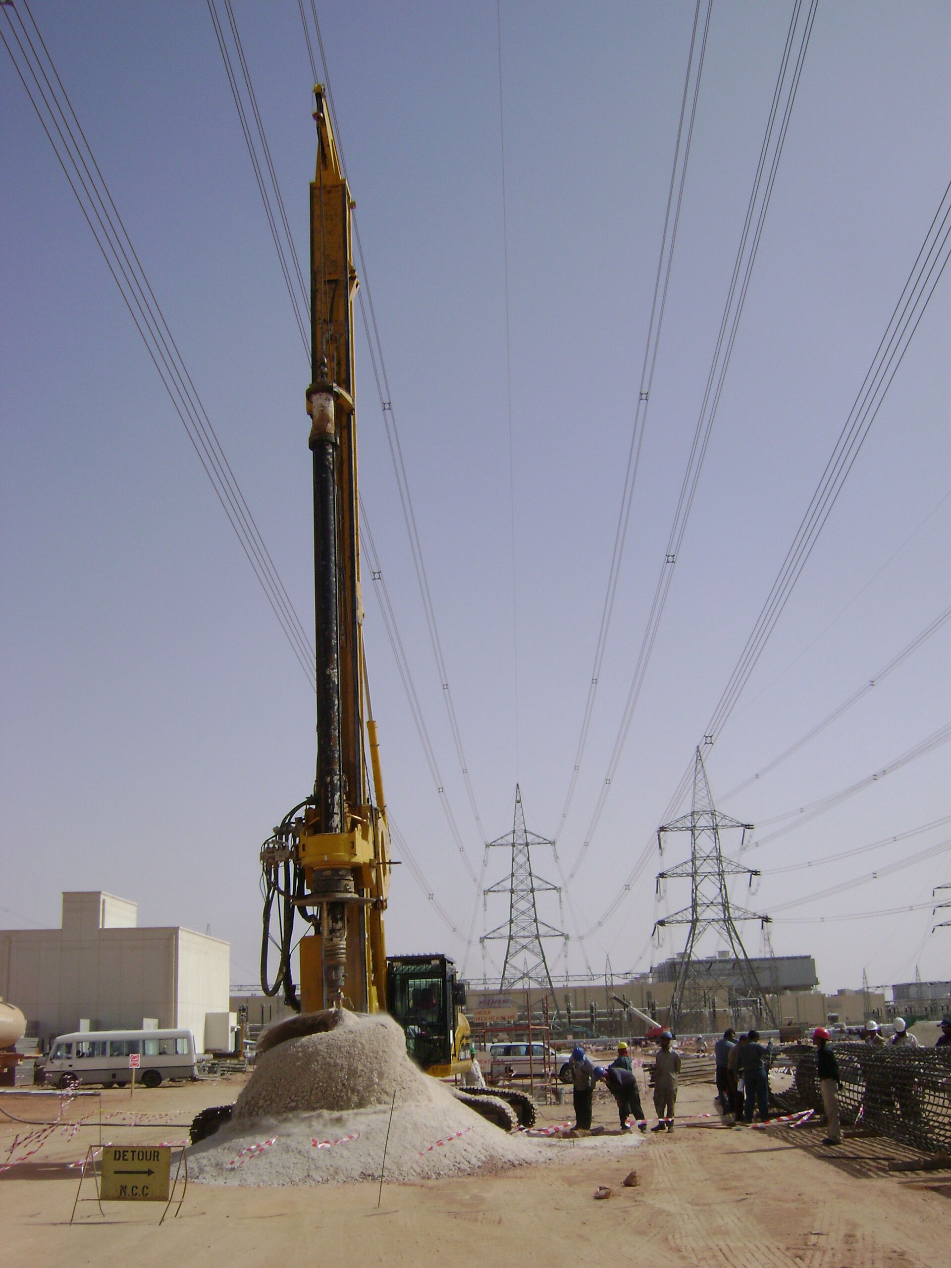 Drilling works at ARAMCO Khurais Fields OHPL Network
