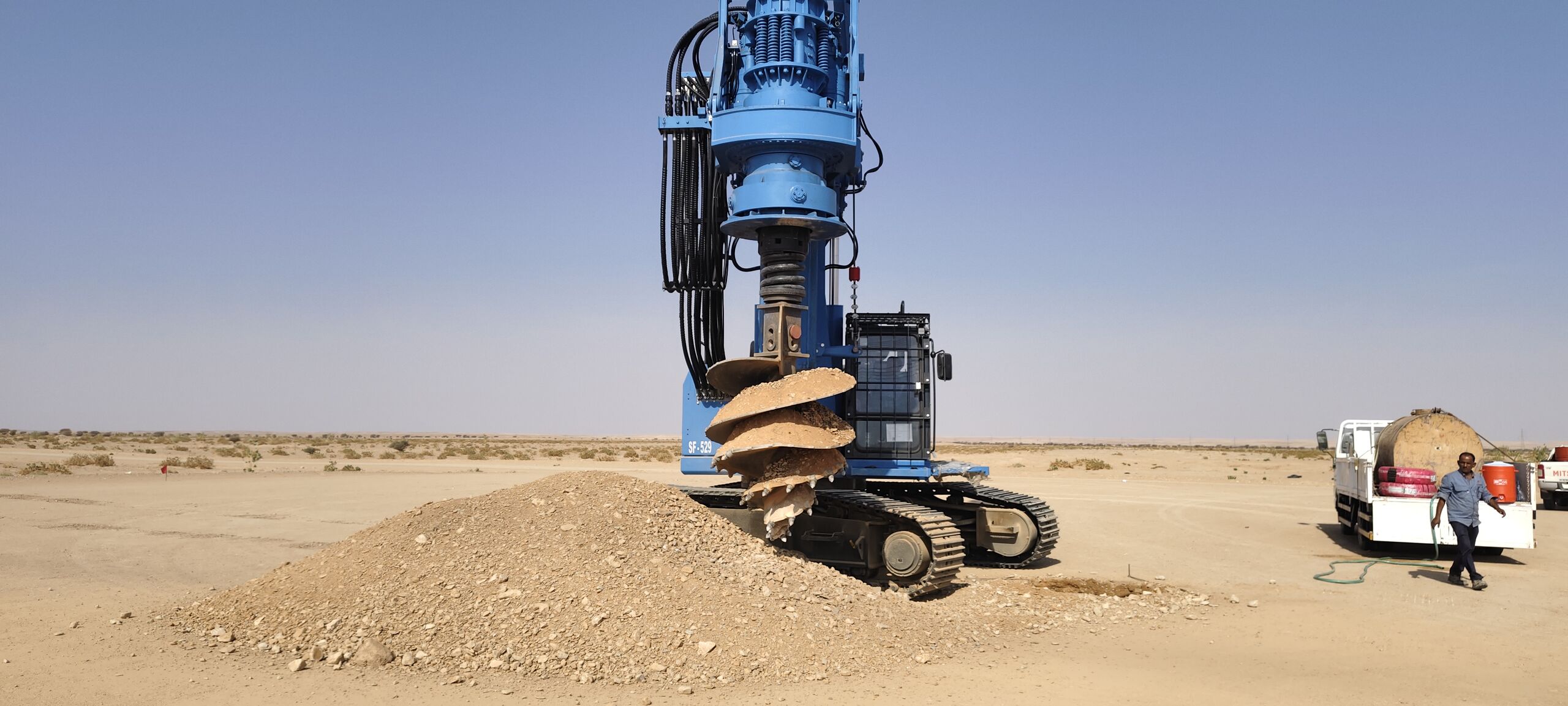 Drilling works for NEOM Grid 380 kV package