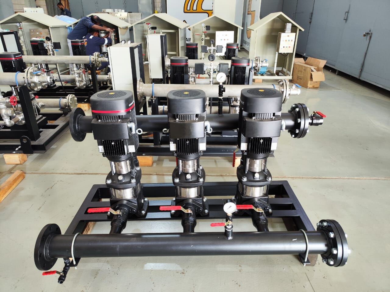 Potable & service water skids assembly